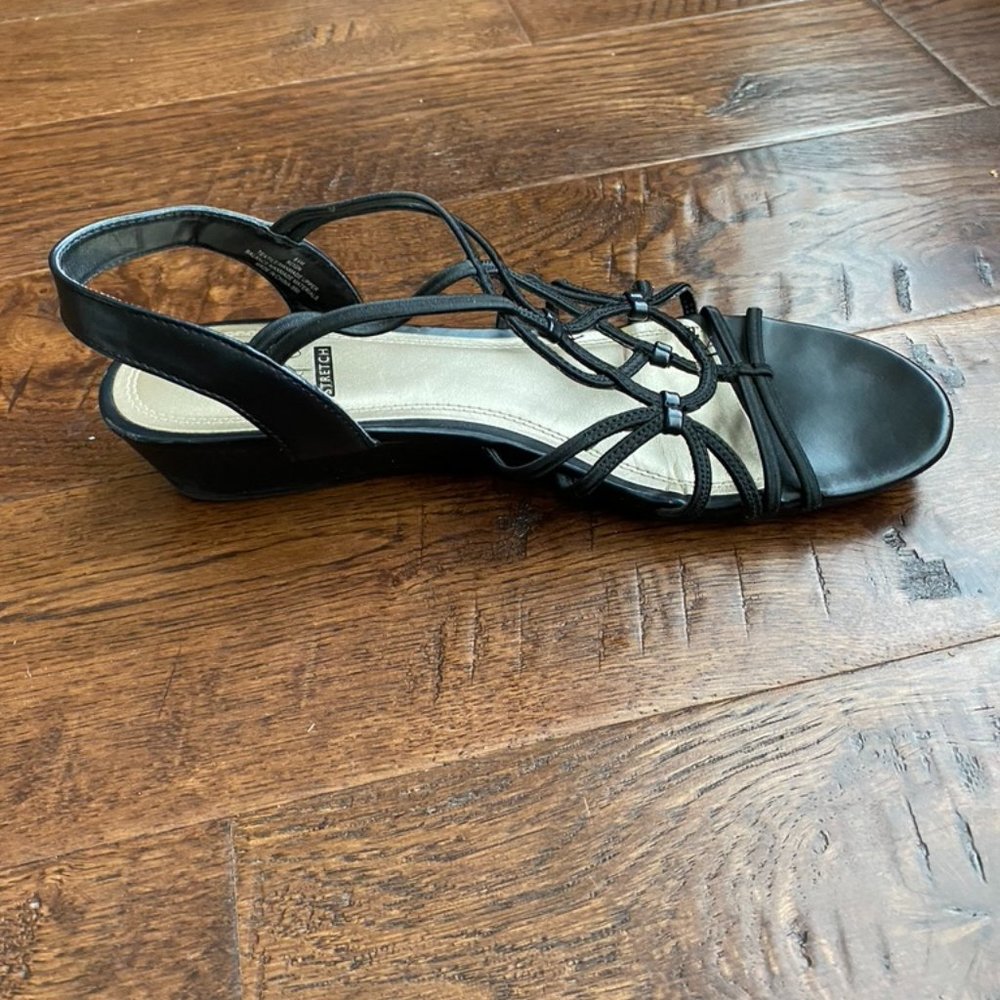 Impo Stretch Reign Black Sandals, Size 8.5 - Picture 7 of 10
